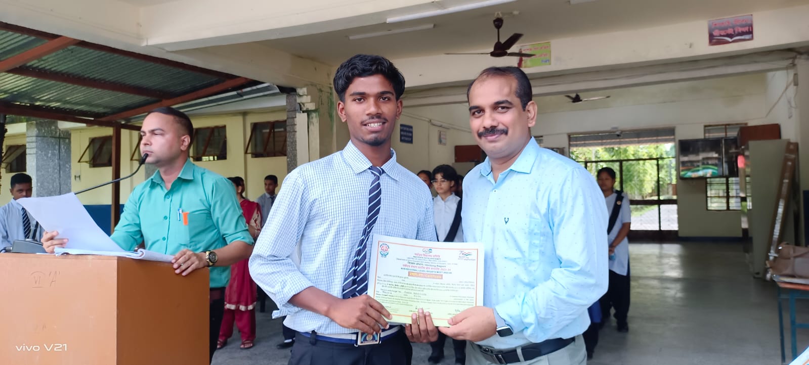 nikesh namasudra with jnv tsk principal