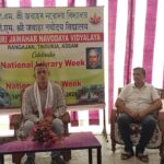 Rupam Dutta Visits Jnv Tinsukia On Occassion Of Library And Book Week 2024